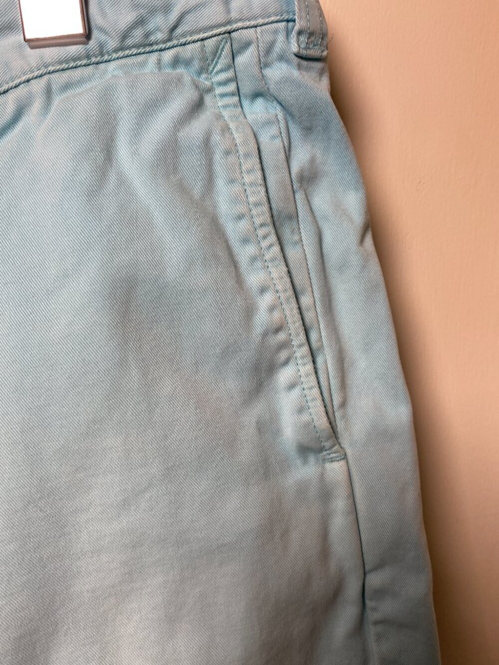 J.Crew Stanton Classic Fit Chino Shorts Garment Dyed Blue Men's Size 32 Cotton - Picture 3 of 6